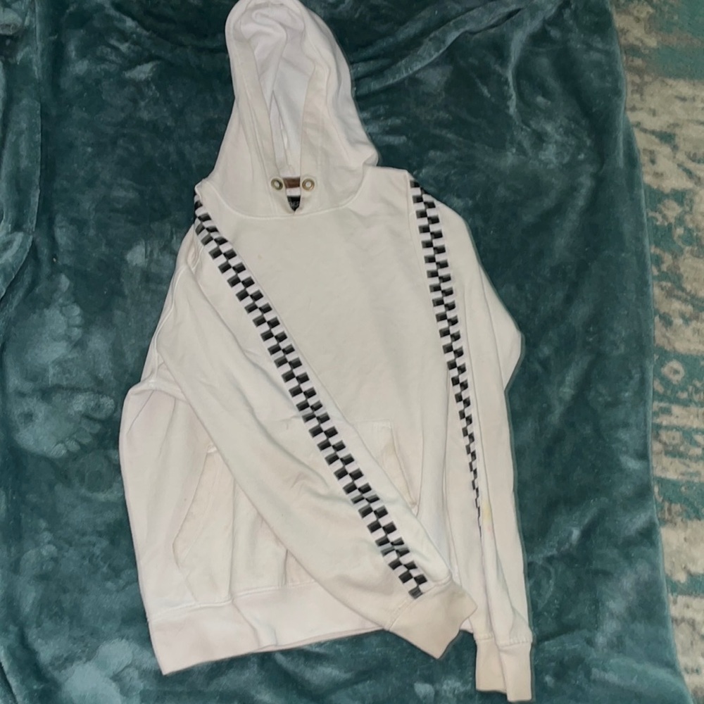 white hoodie